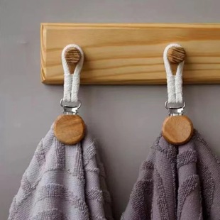 Cross-border hot-selling bathroom towel clip bath towel clip woven rope multifunctional metal storage clip factory direct sales