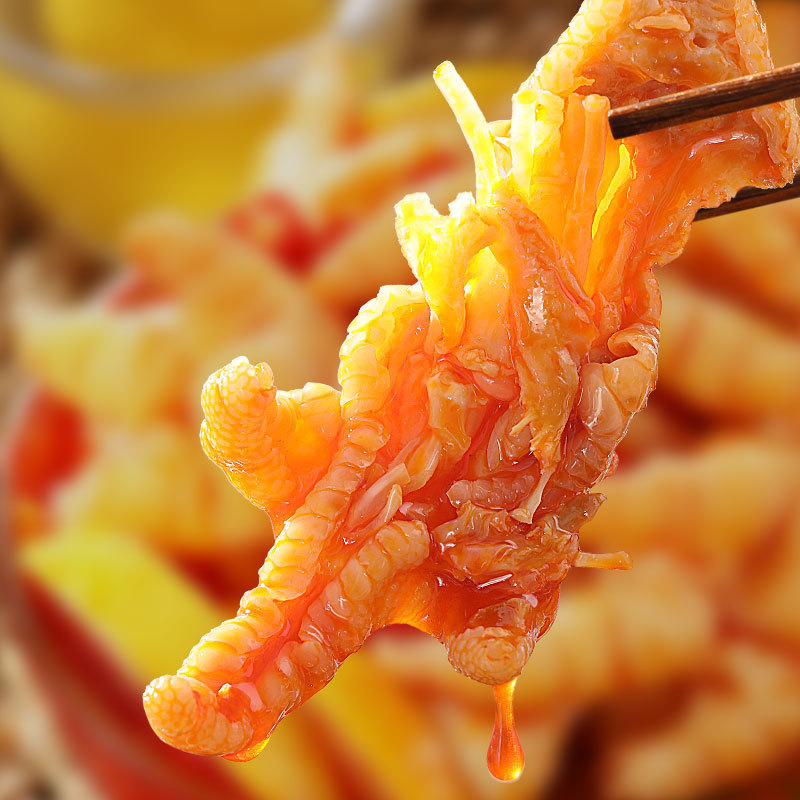 Shudao fragrant sour and spicy boneless chicken feet chicken feet 200g Sichuan and Chongqing chicken snacks instant cooked food wholesale
