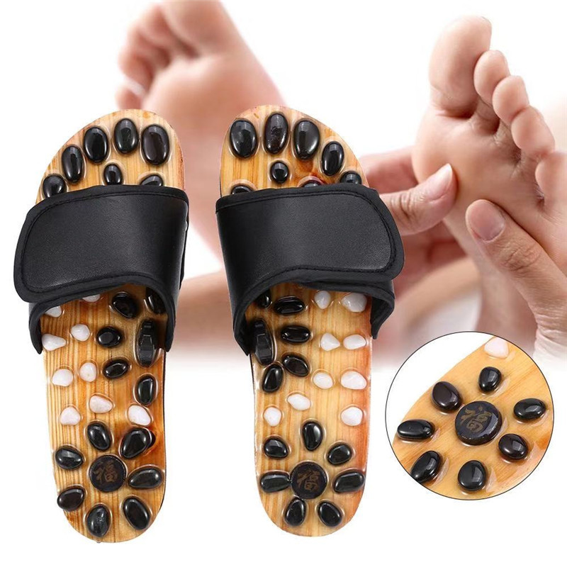 Summer men's and women's massage shoes home slippers home foot health care Pebble massage slippers acupuncture foot massage shoes