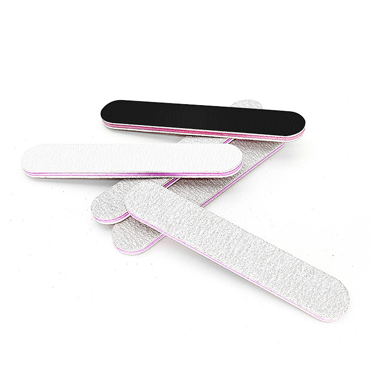 Mini red heart Black nail rub gray polishing strip pure white nail file black sand strip double-sided file gift 9cm