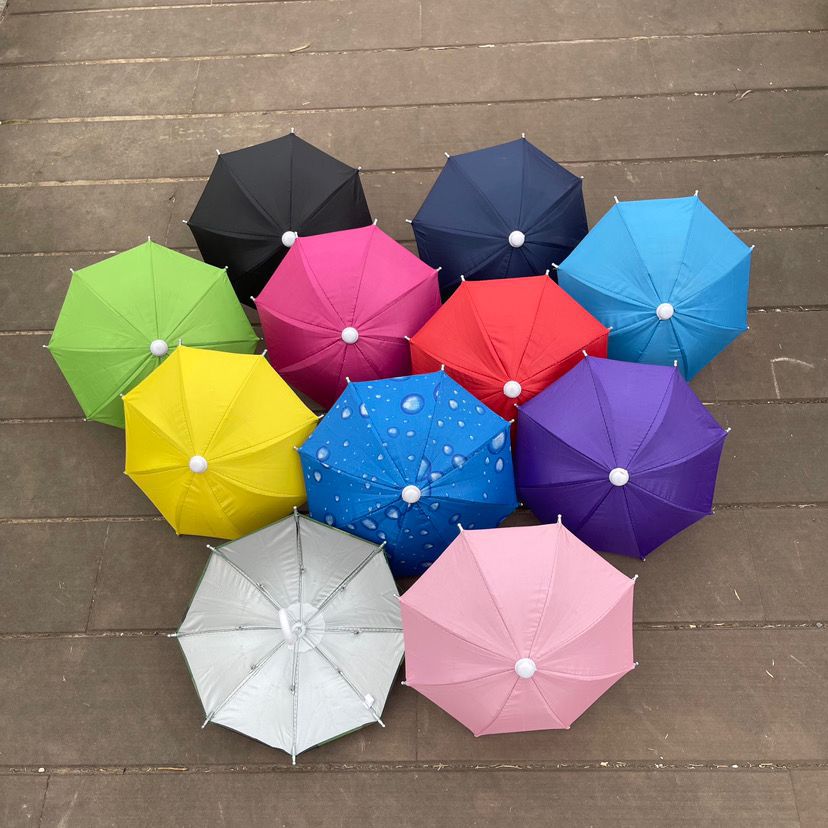 Takeaway Umbrella Mini Motorcycle Umbrella Mobile Phone Sunshade Small Umbrella Decorative Umbrella Mini Umbrella Silver Rubber Umbrella