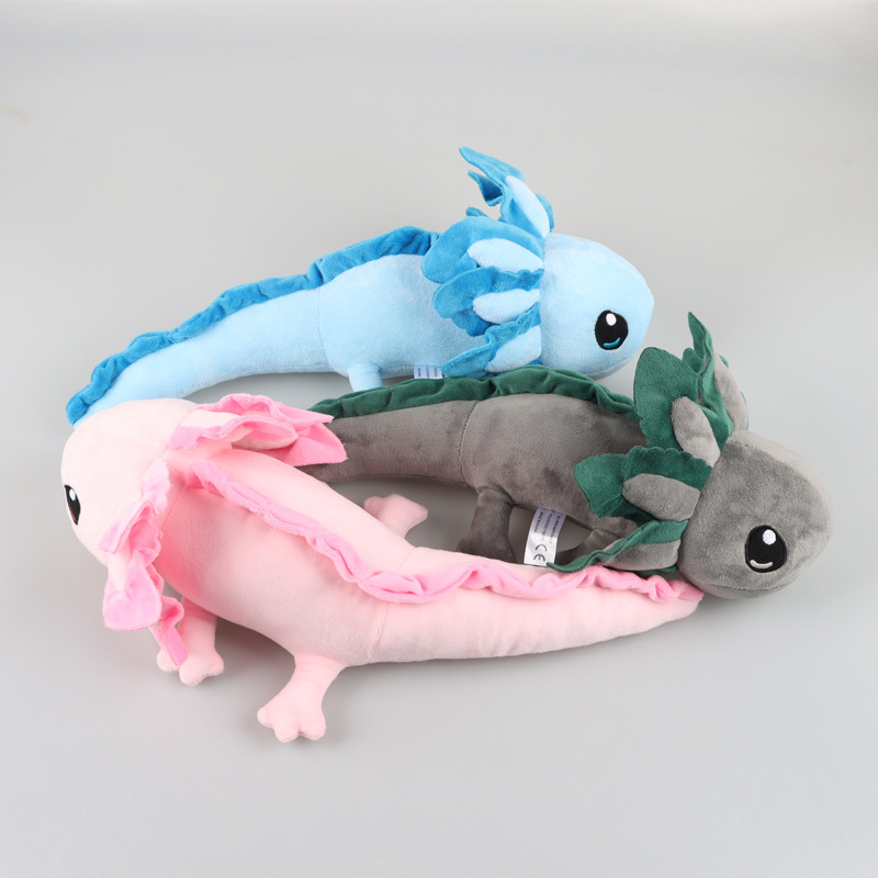 Cross-border New Axolotl Plush Salamander Hexagon Dinosaur Plush Doll Cute Doll Holiday Gift