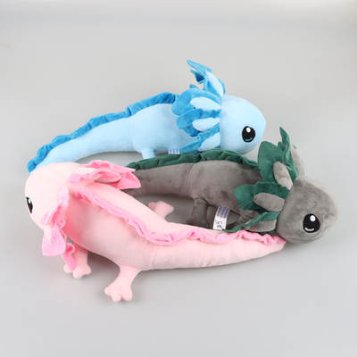 Cross-border New Axolotl Plush Salamander Hexagon Dinosaur Plush Doll Cute Doll Holiday Gift