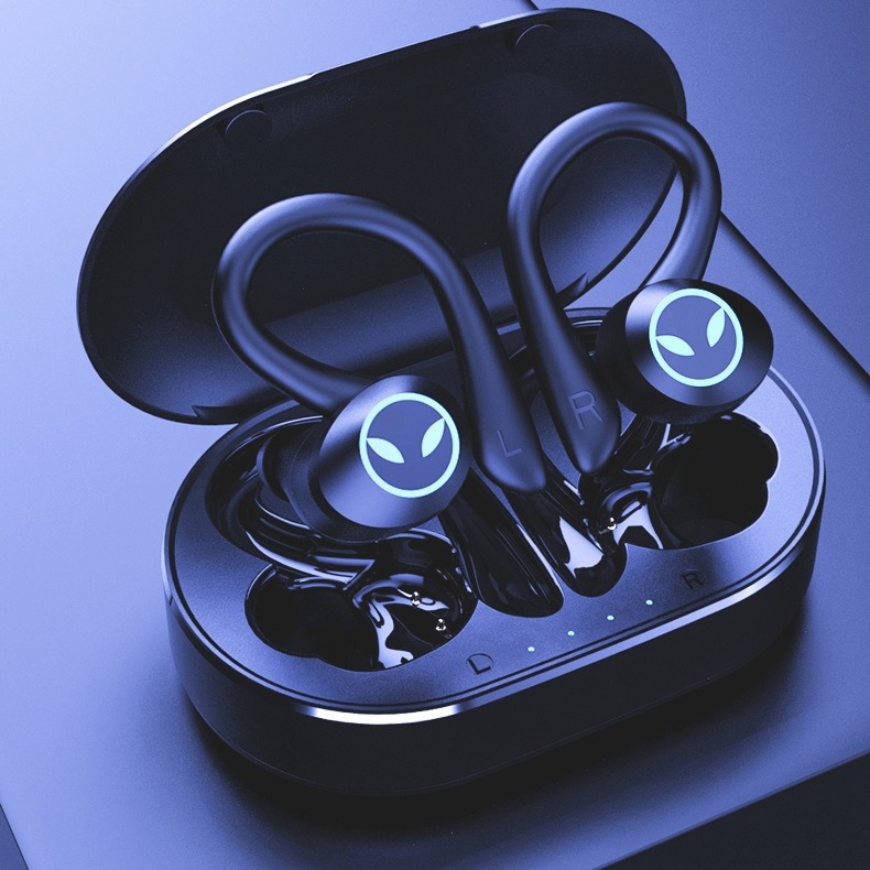 新型耳かけ式ノイズ低減無線bluetoothイヤホンtws入耳式運動防水電気競争ゲームの爆発卸売り|undefined