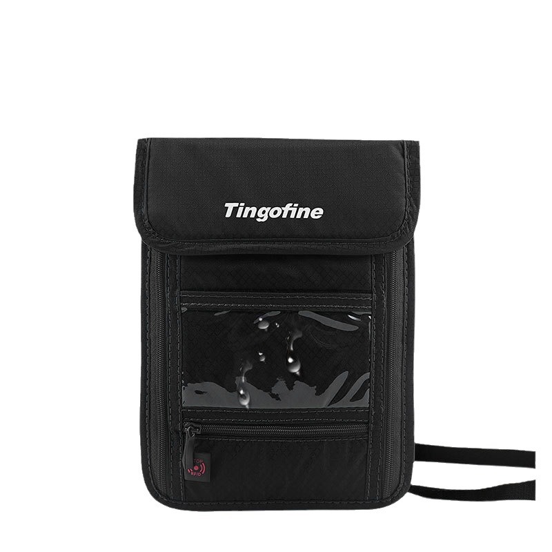 Weiqiang close-fitting neck scarf bag rfid travel storage oblique hanging shoulder bag multi-functional waterproof identification bag