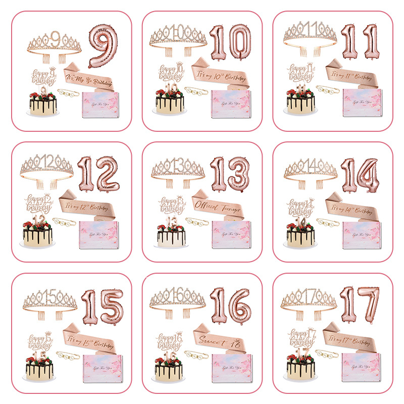 Factory Direct supply fashion alloy hair accessories Crown birthday crown suit wedding headdress party decoration headdress suit
