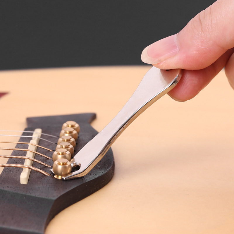 Folk Guitar Nail Lifter Winder Nail Pulling Solid String Cone Acoustic Guitar String Changer Guitar String Changer