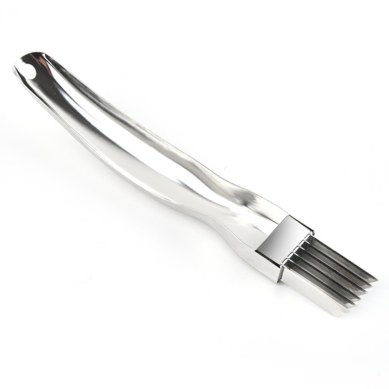Stainless Steel Multi-purpose Vegetable Cutter Onion Knife Onion Cutter Shredded Onion Knife Creative Kitchen Widget