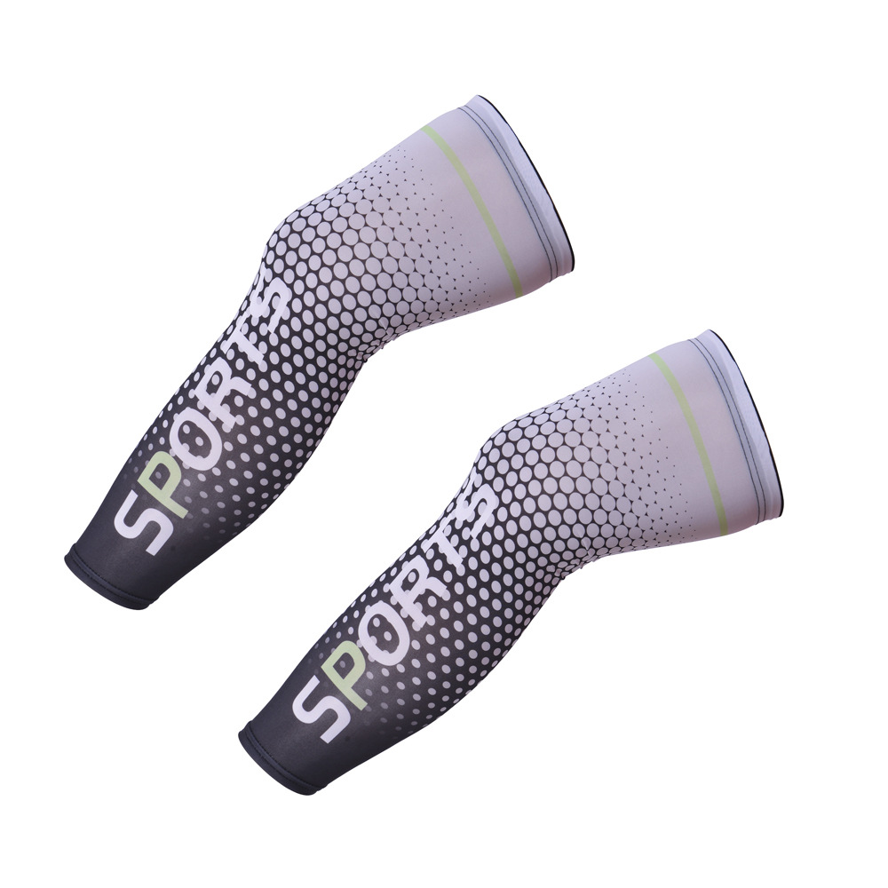 Sports Knee Protector Elastic Ice Silk Leg Protector Men's and Women's Outdoor Sun Protection Cycling Protector Quick-drying Running Outdoor Non-slip Leg Cover