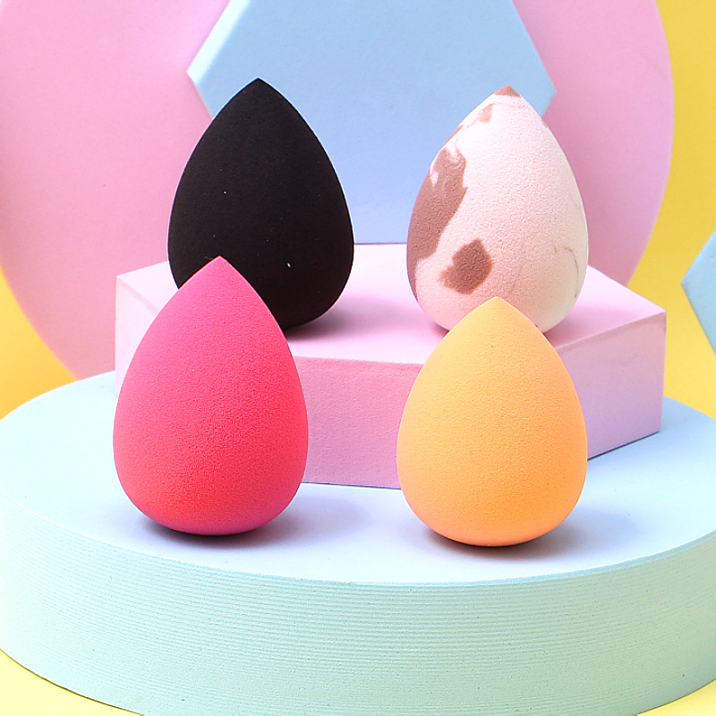 4 Beauty makeup eggs do not eat powder super soft air cushion powder puff makeup Egg gourd powder puff water droplets powder puff wet and dry