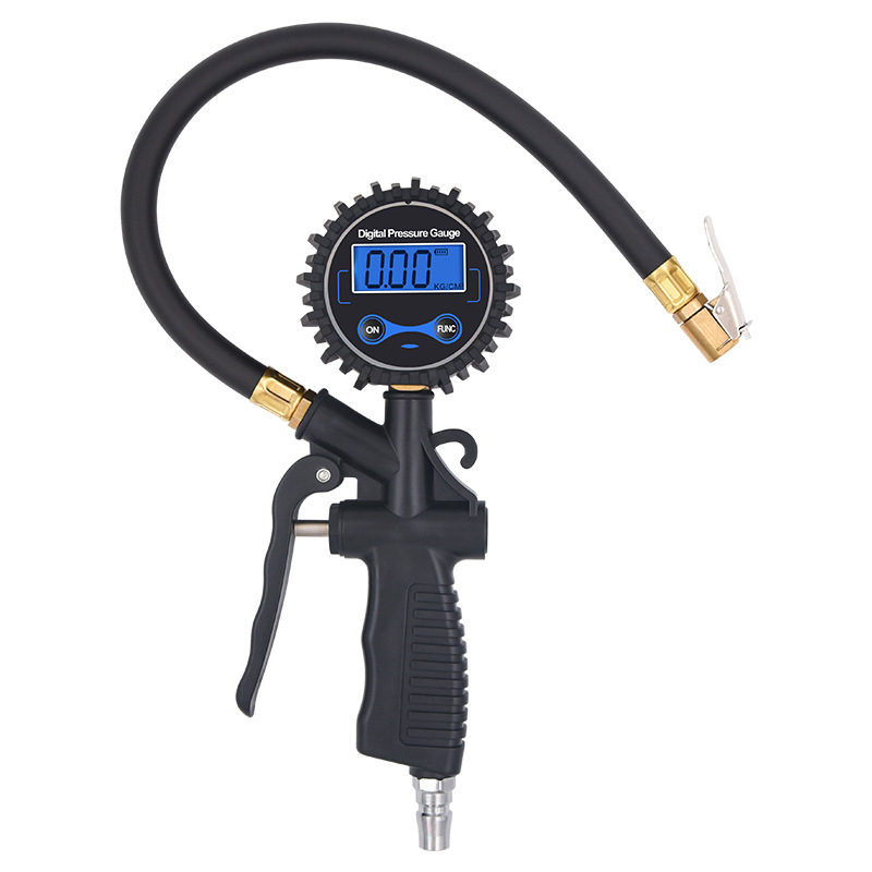 High precision inflation car tire tire pressure gun LED LCD luminous display electronic digital tire pressure gauge