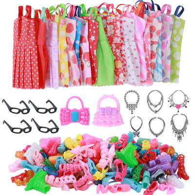 32 Piece Set Girl Barb Doll Clothes Shoes Dress Toy Accessories Set WISH Amazon