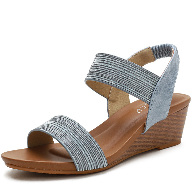 Women's sandals with Roman shoes fairy style new summer plus size wedge fashion women's shoes 1418-169A