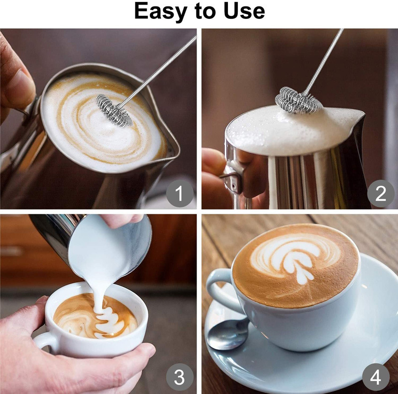 Multifunctional hand-held electric egg beater coffee blender milk frother milk tea blender