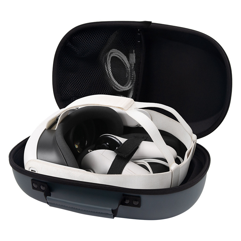 Meta quest 3vr glasses storage bag PU anti-pressure drop-resistant quest 3 waterproof storage box handbag