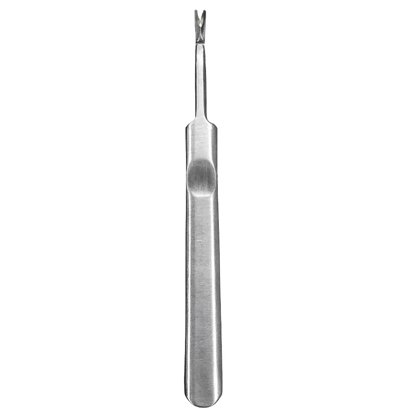Stainless steel touch welding stun leather fork nail repair dead skin nail beauty tool calluses push knife big stone dead Skin Fork