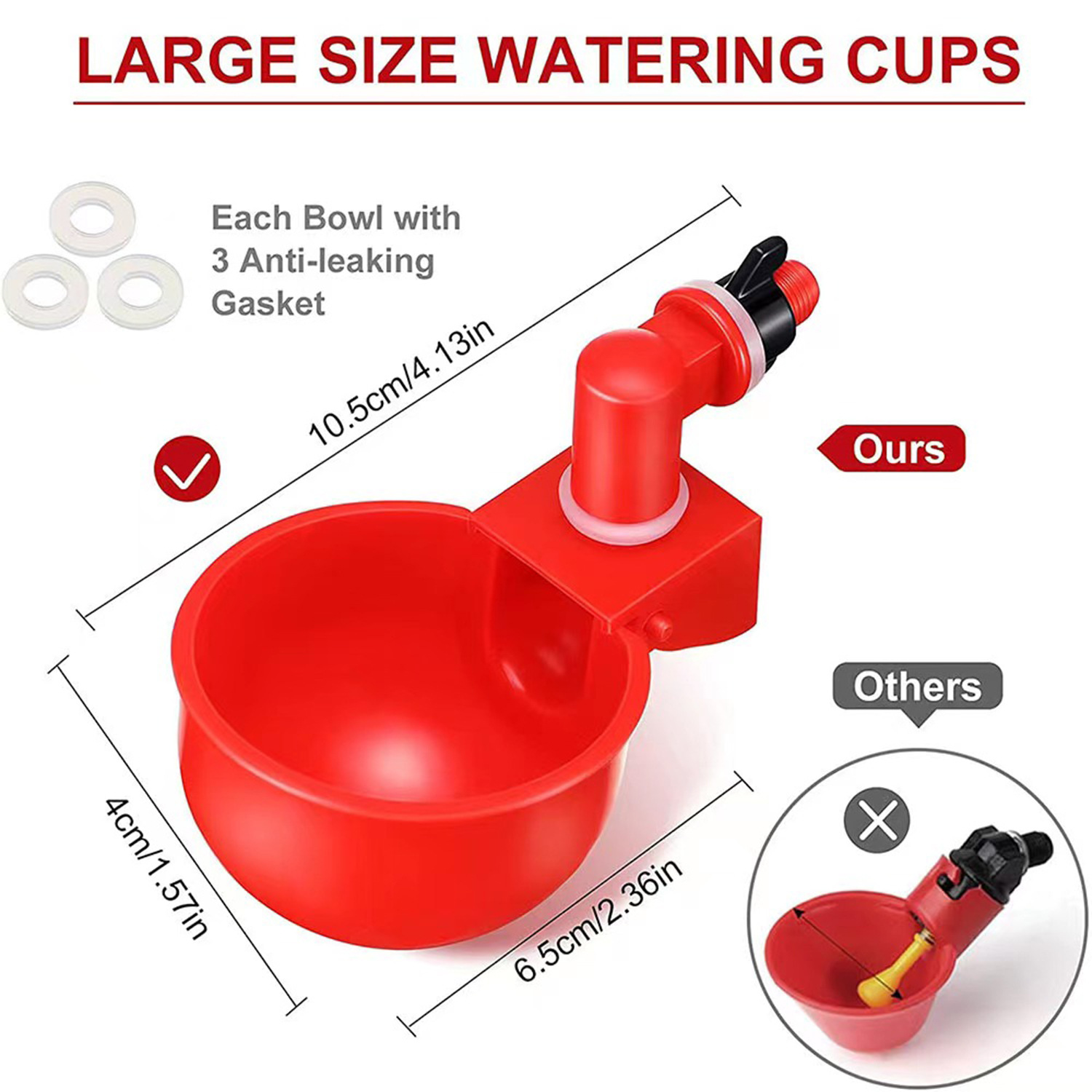 Chicken bowl poultry automatic drinking bowl chicken drinking cup automatic chicken drinking fountain chicken drinking fountain factory direct cross-border