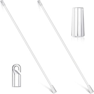 Cross-border retail 12/17/24 inch Venetian blinds pull rod swivel hook handle transparent pull rod curtain accessories