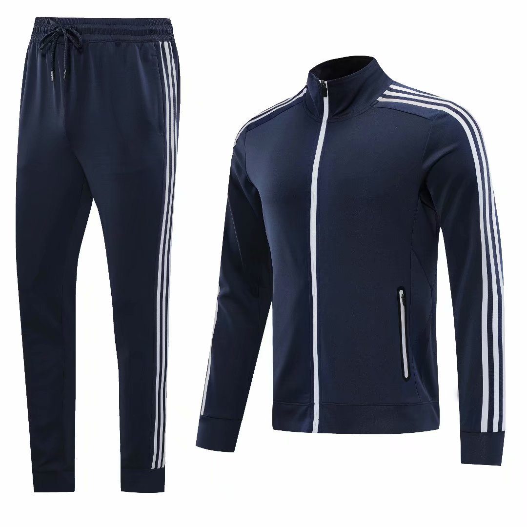 Healthy Cloth Coat Set Autumn and Winter Basketball Football Outfit Outdoor Sports Training Competition Zipper Warm Jacket