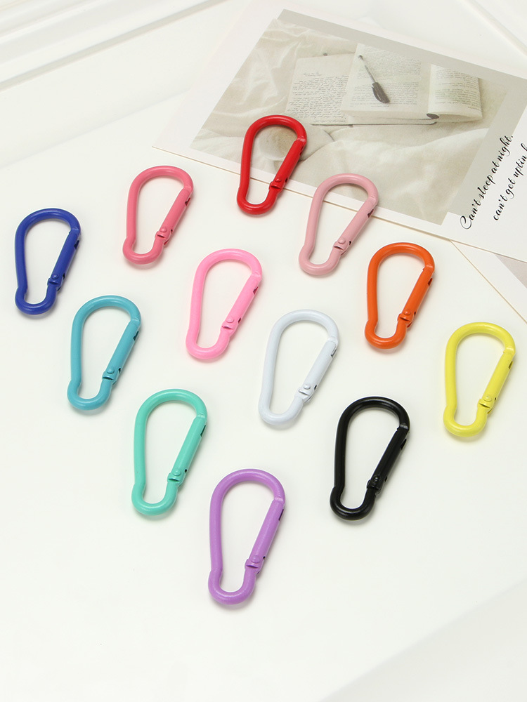 Color paint No. 5 gourd-shaped carabiner aluminum alloy jewelry accessories hand-adjusted water bottle keychain