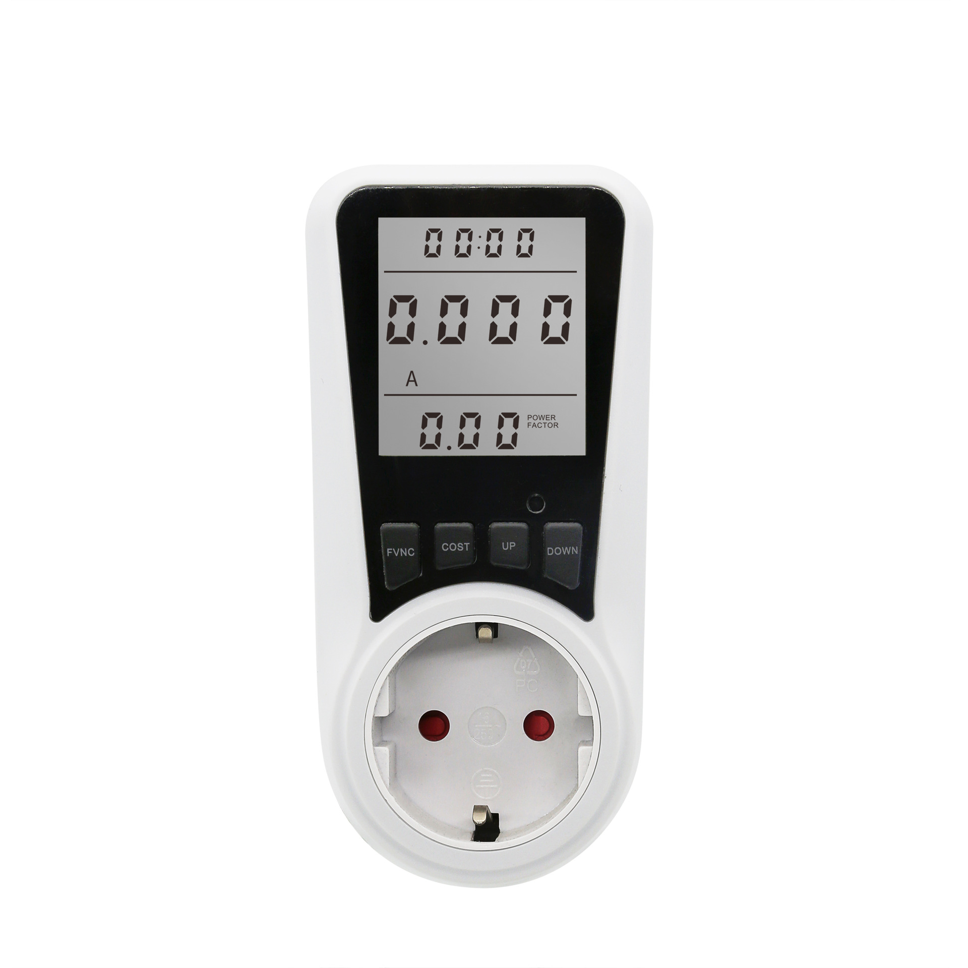 Conventional German European Power Metering Socket Power Monitor Billing Socket Household Billing Socket