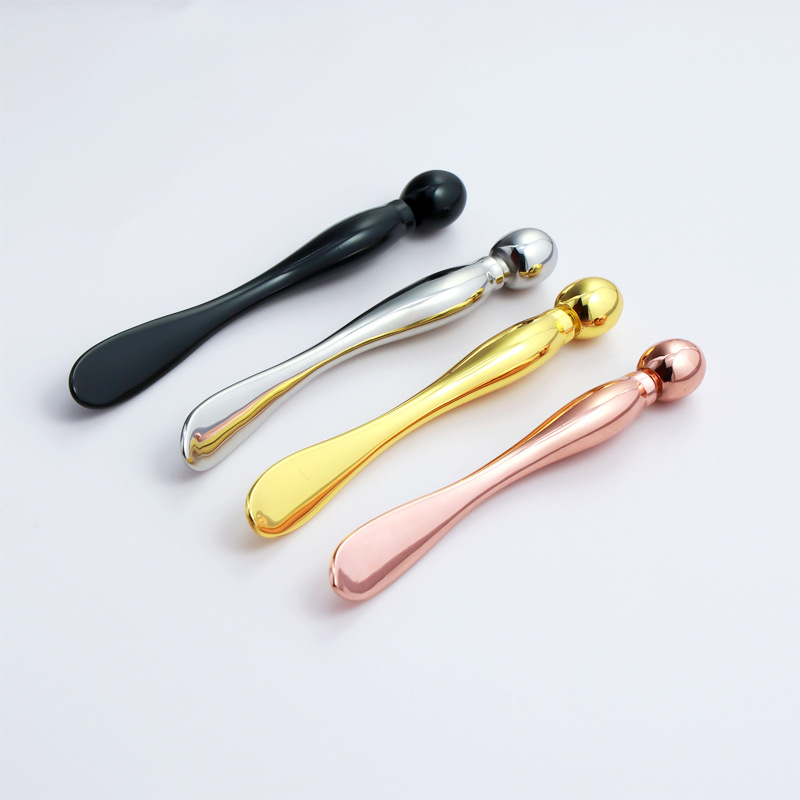 Hot metal eye massage stick double-headed face cream spoon pick stick beauty stick essence import stick apply eye cream stick