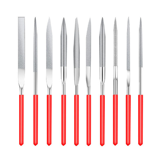 Diamond file assorted file flat flat semicircular triangular square file metal grinding tool titanium plated diamond file suit