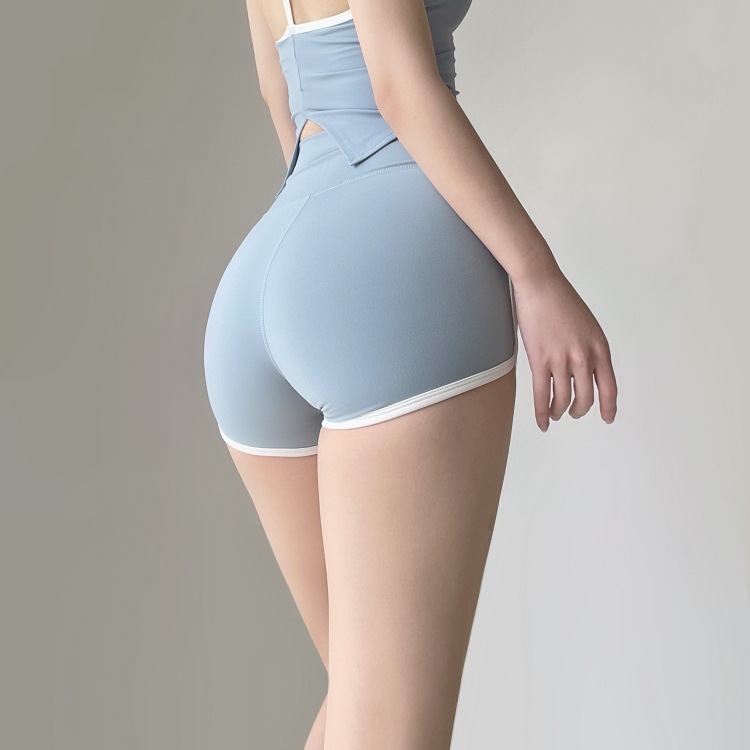 Women's Quick-Dry Adjustable Hip Short Leggings for Running Jump Rope Yoga Fitness High-Waisted Short 1048