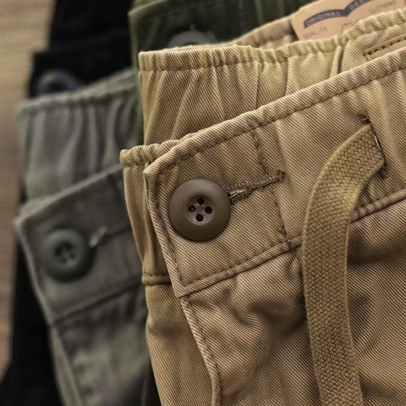 Tooling Shorts Men's Outer Wear Summer Japanese-style Trendy Yu Wenle Loose Casual Trendy Straight Mid-length Pants