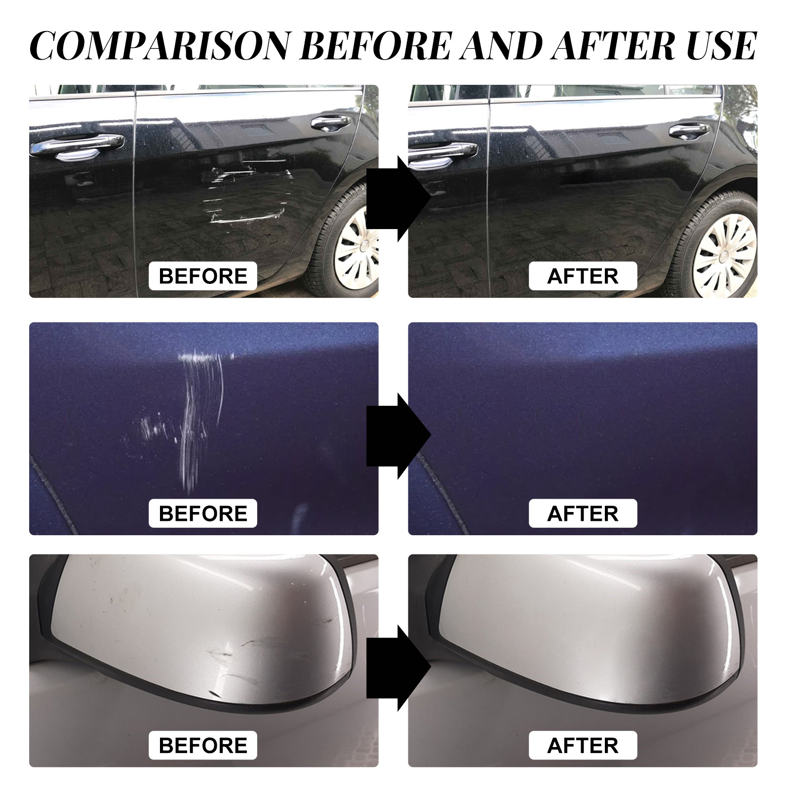 Rayhong 汽车划痕修护蜡翻新膏细痕补漆上光膏漆面刮痕抛光修护剂
