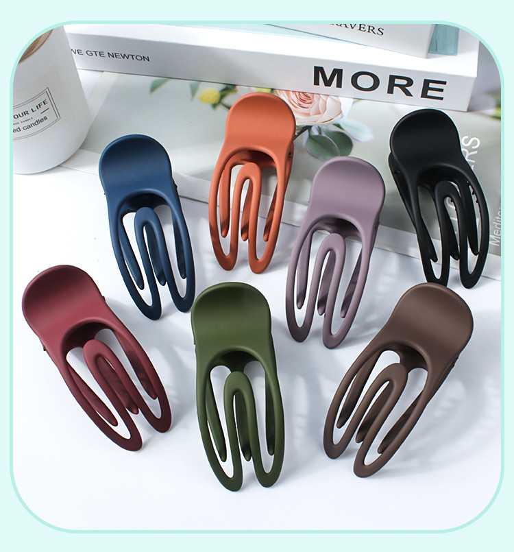 Nová jednoduchá korejská verze se zuby, dutým U-tvarovaným úchopem, zadní hlavou, temperamentní klip s přesličkou, diskový úchop na vlasy, výrobci velkoobchodních výrobců_voghion.com