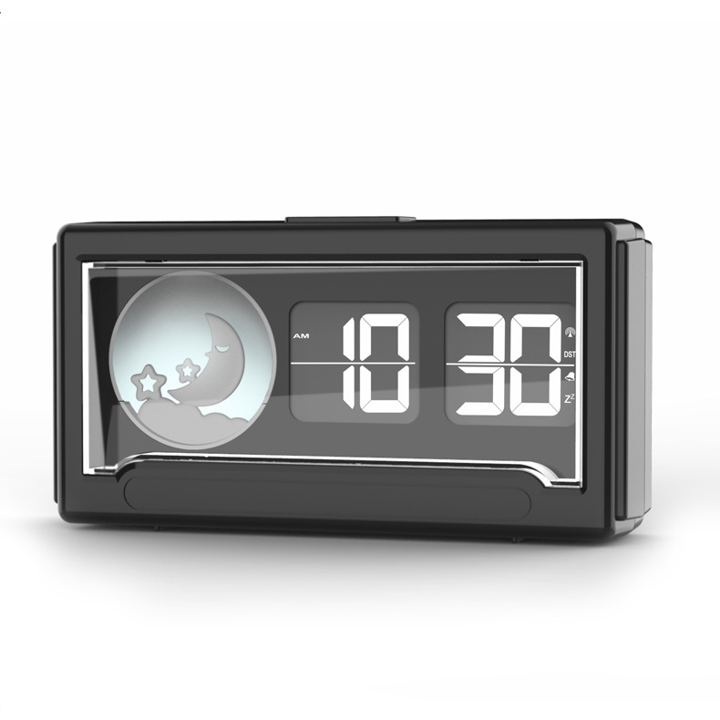 Multifunctional electronic alarm clock student wake up artifact electronic flip with light luminous clock children alarm clock manufacturer