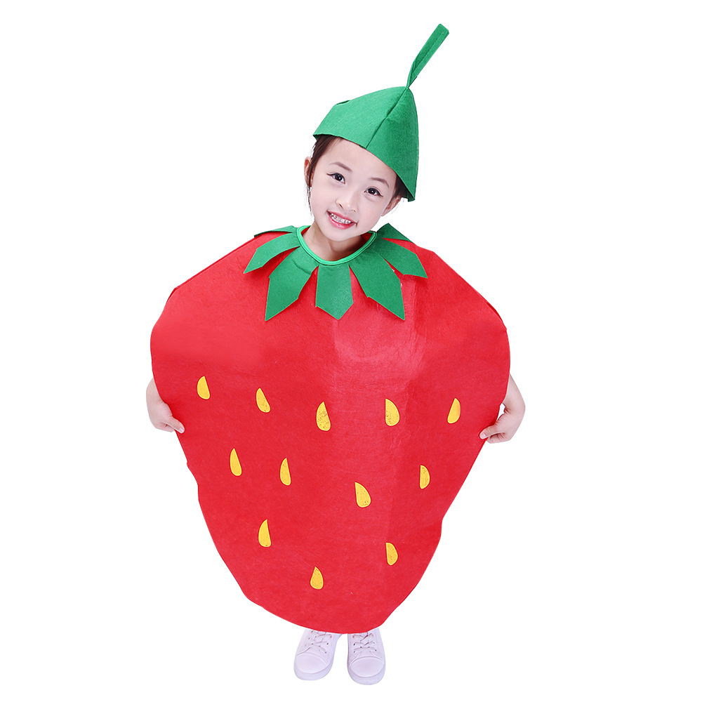 Children's Day Fruit Clothing Vegetable Clothes Kindergarten Strawberry Pineapple Grape Pepper Banana Table Performance Clothing