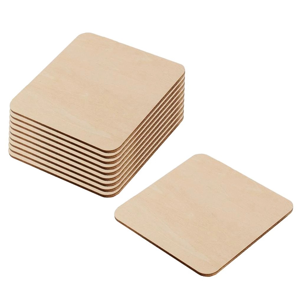 Cross-border supply special spot log rounded square wood DIY environmental protection wood sandwich shaped wood chips