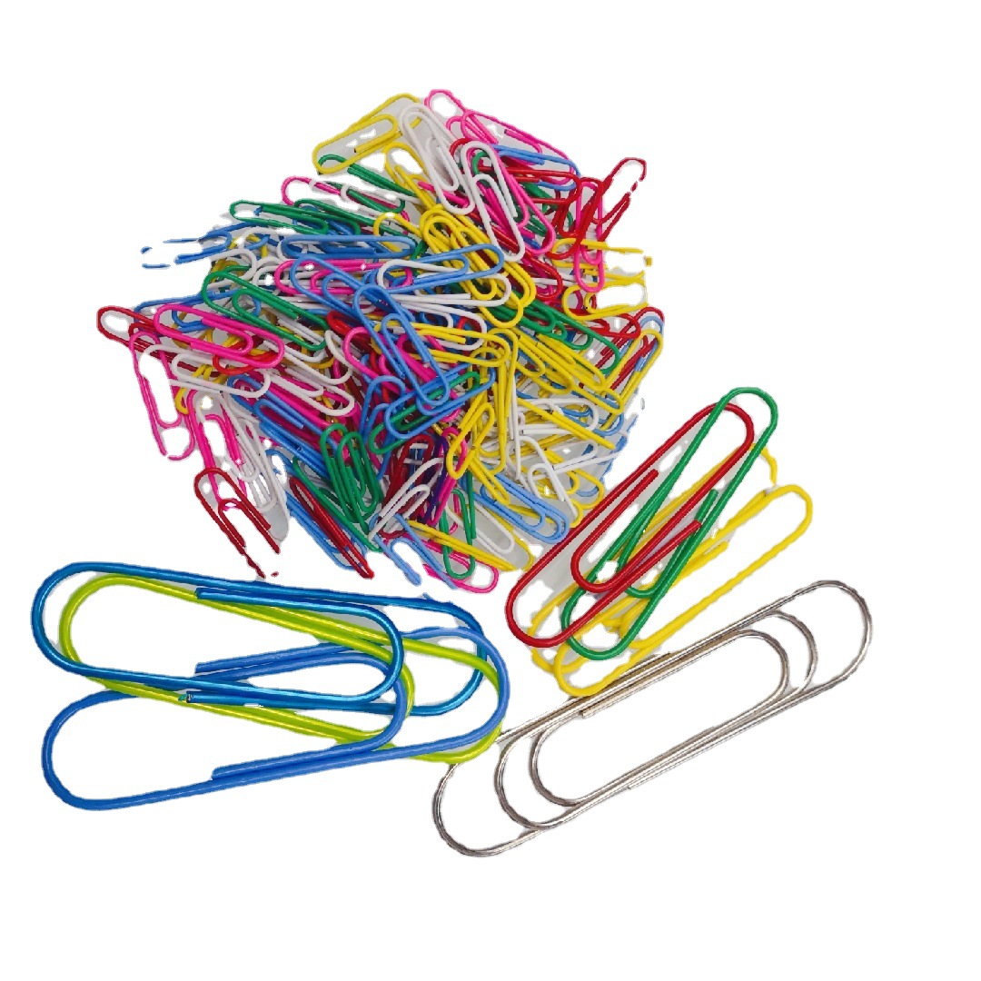 Factory wholesale color paper clip plastic clip 28MM32mm51mm78mm100mmU file storage