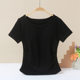 Short-sleeved T-shirt with Chest Pad Women's Tight Waist Slimming Bra One-piece Top Bra-free Sports Yoga New Base Shirt