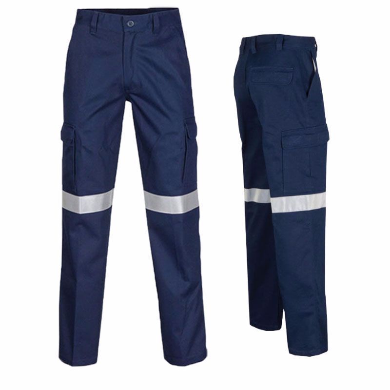 Foreign trade cotton reflective shirt custom logo construction site railway oil field long sleeve work clothes work clothes suit