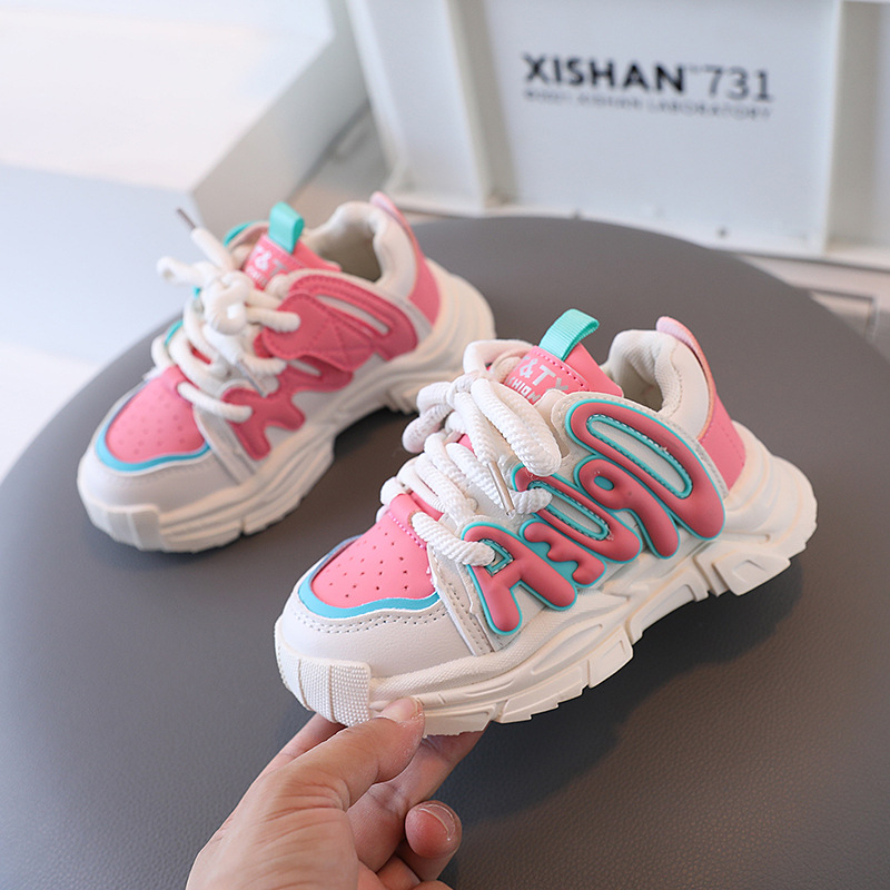 2023autumn new children's sneaker Internet celebrity girl's daddy shoes boys children's shoes student shoes wholesale