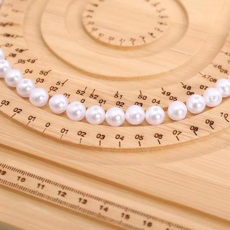 Cross-border wooden bracelet design plate multi-grid DIY text play bracelet plate craft jewelry dashboard beaded tray
