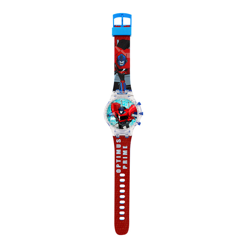 wholesale spinning top music light watch cartoon spiderman watch children's watch kindergarten gift spot