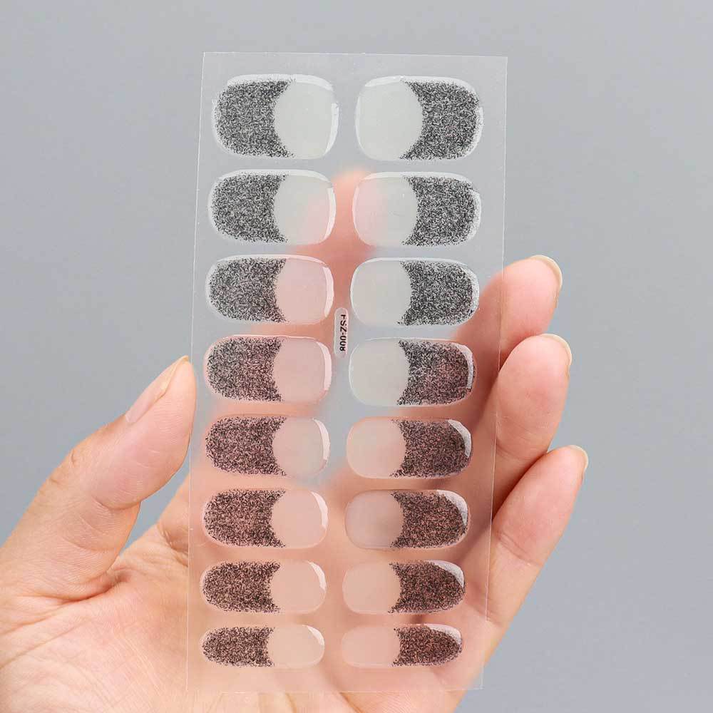 New cross-border explosions waterproof long-lasting uv nail stickers phototherapy patches semi-cured gel nail stickers manufacturers wholesale
