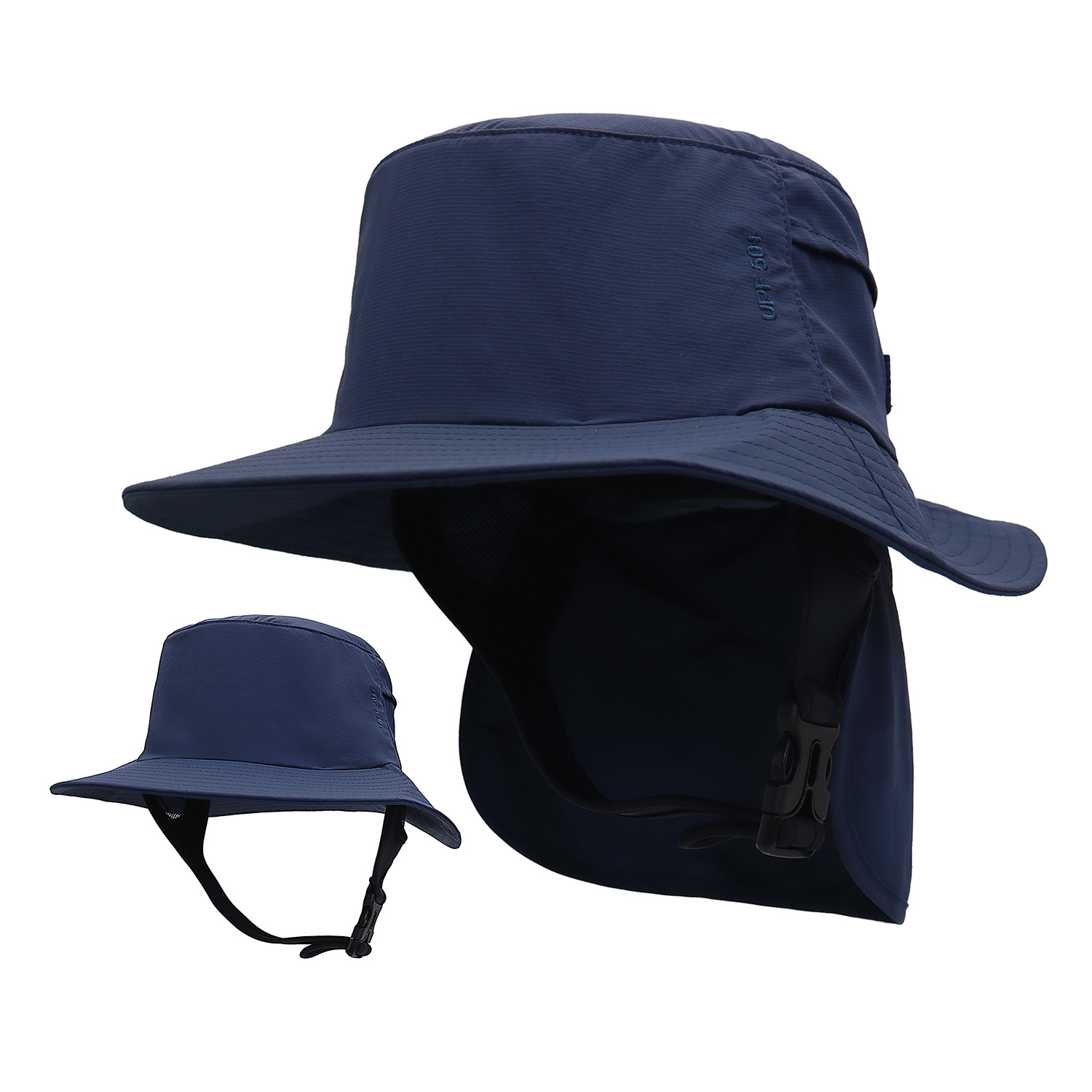 Summer New Seaside Beach Surfing Sunscreen Hat Neck Protection Outdoor Riding Sunshade Hat Big Brim Paddling Fisherman Hat