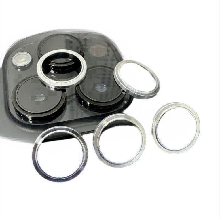 Suitable for iPhone15Pro metal lens frame hollow camera protective ring Apple 15 Eagle Eye lens cover
