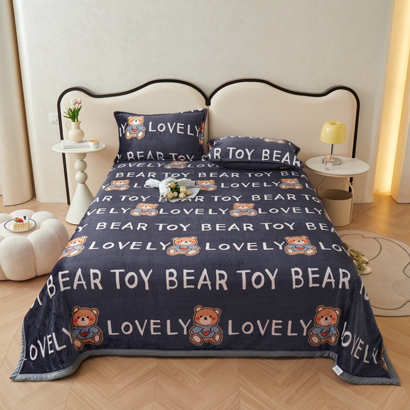 Flannel blanket thickened cloud mink blanket wholesale coral fleece quilt double-sided plus velvet winter thickened bed cover blanket