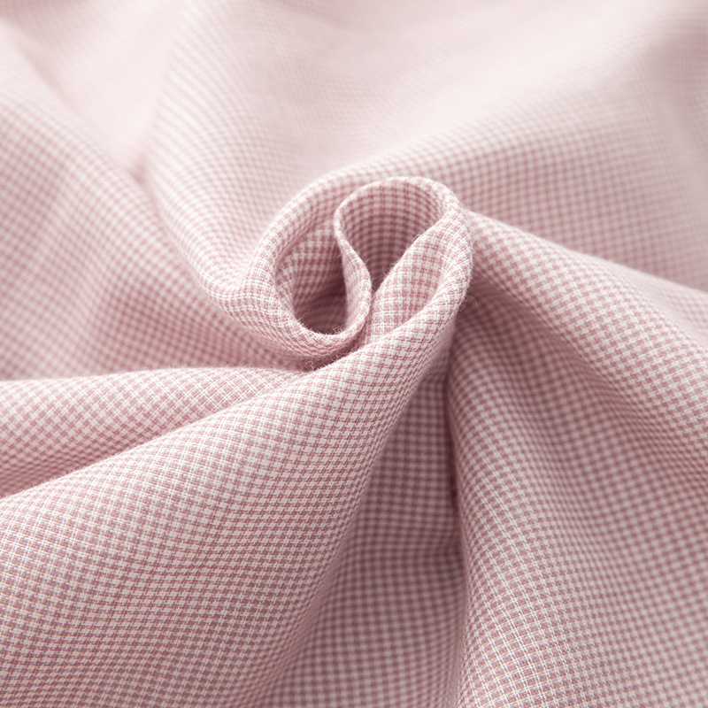 Pure Cotton Thin Houndstooth Double Gauze Couple Pajamas Set Japanese Good Cotton Muji Home Clothes Wholesale