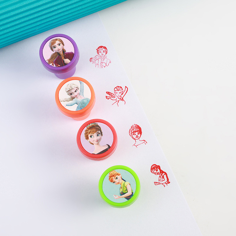 Frozen 10 card children's seal cartoon seal frozen seal Princess seal praise seal