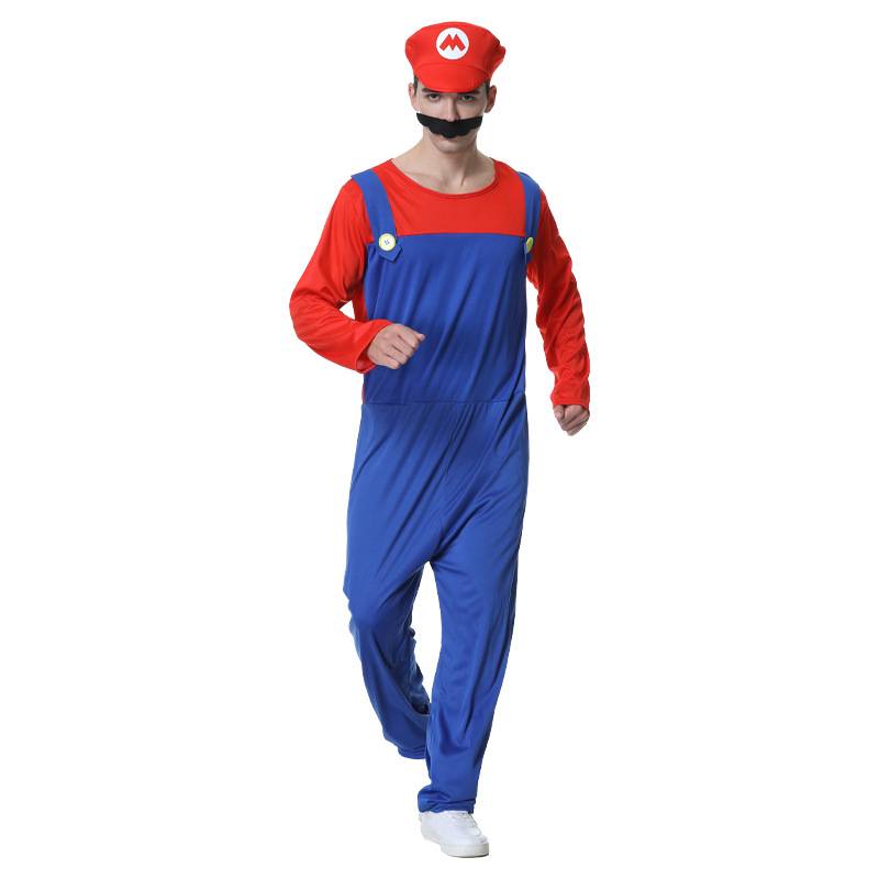 Halloween Kids Day Costume Super Mary Anime Mario Big Movie Mario Luigi Dress Up Costume