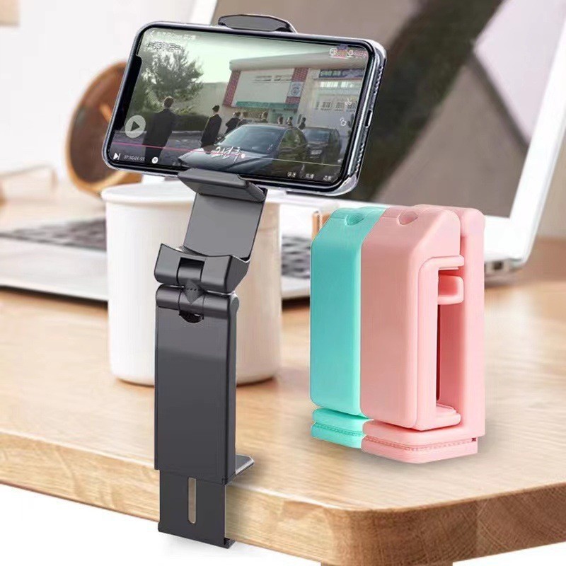 新型クロスボーダー熱売デスクトップ怠け者スタンド昇降可能折り畳み回転クリップ旅行生放送通用携帯電話スタンド|undefined