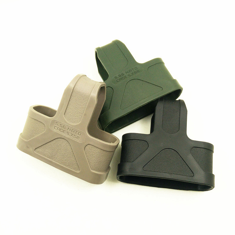 Cross-border M4 cartridge rubber sleeve 5.56 tactical quick pull triangle quick pull sleeve Jinming 8th generation 9th generation universal modification accessories