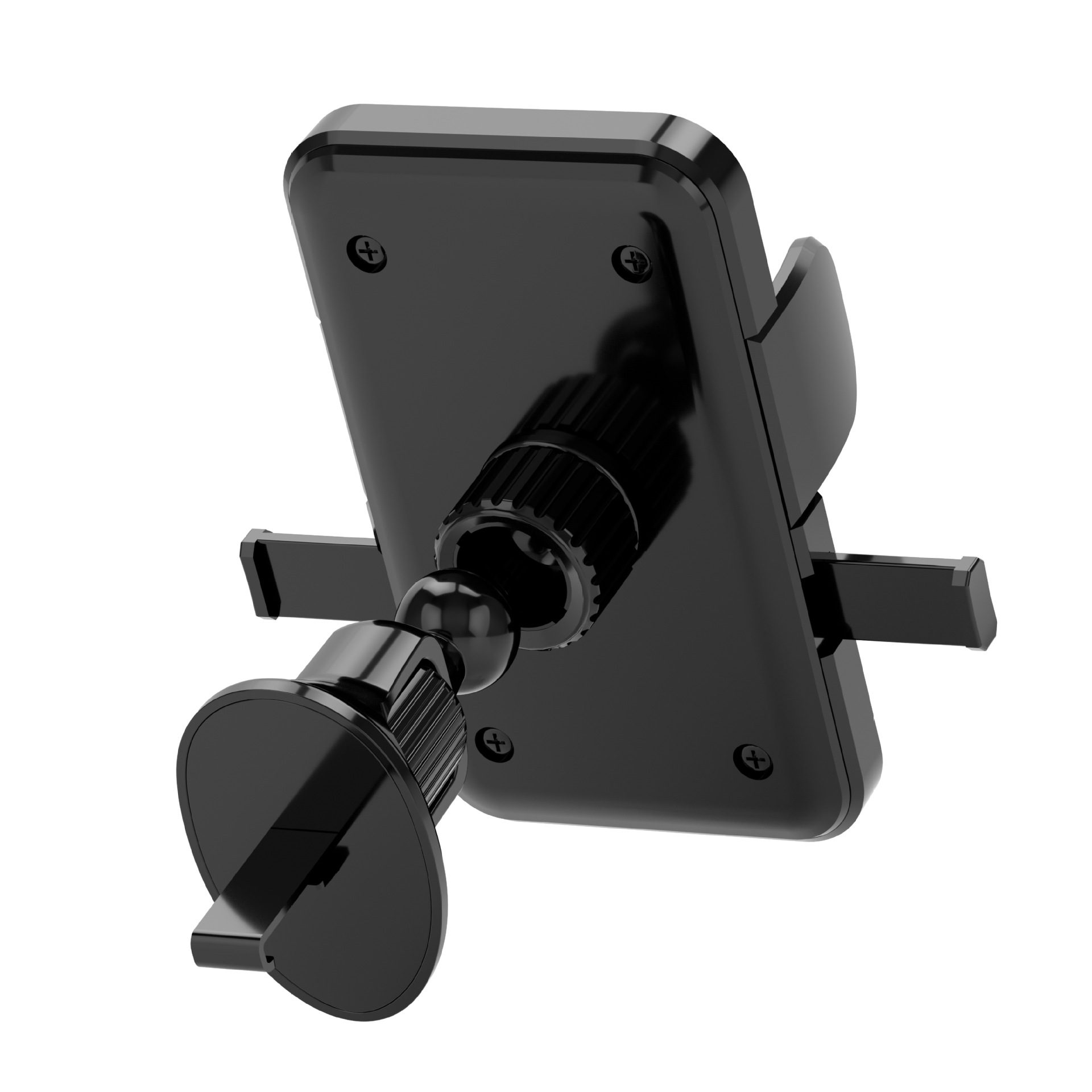 Car mobile phone bracket air outlet rotatable support frame car one lock car navigation frame